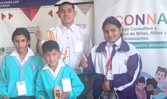 Eligen a alumno aucallamino como Coordinador General Provincial del CCONNA