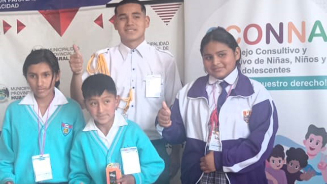 Eligen a alumno aucallamino como Coordinador General Provincial del CCONNA