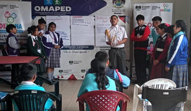 Eligen a alumno aucallamino como Coordinador General Provincial del CCONNA