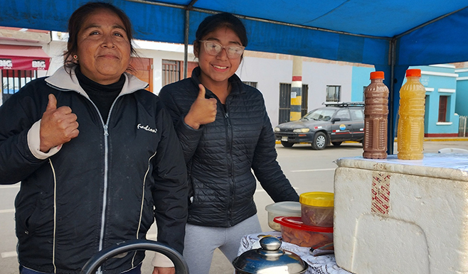 Pequeños emprendedores en nuestra plaza principal