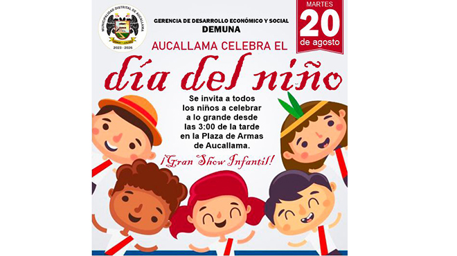 Feliz Día del Niño Aucallamino