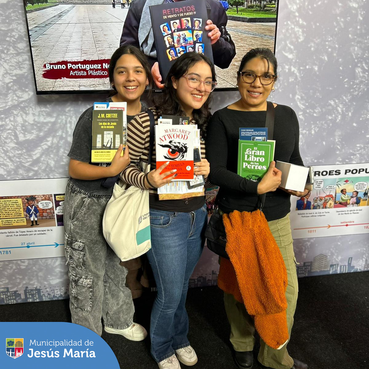 Una vez más, Jesús María fue escenario de este gran evento cultural que promueve la lectura y el arte. 📖 Agradecemos a todos los asistentes que visitaron nuestro stand Rostros del Bicentenario y a los voluntarios del programa #JesúsMaríaSomosTodos que apoyaron regalando libros a todos los participantes. 🤩
¡Nos reencontramos en una próxima edición!