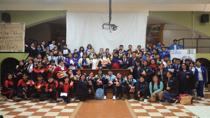 foto de estudiantes en evento