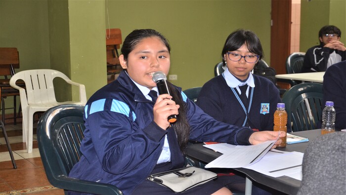 foto de estudiantes en evento