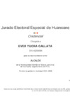 Vista preliminar de documento Credencial de Alcalde