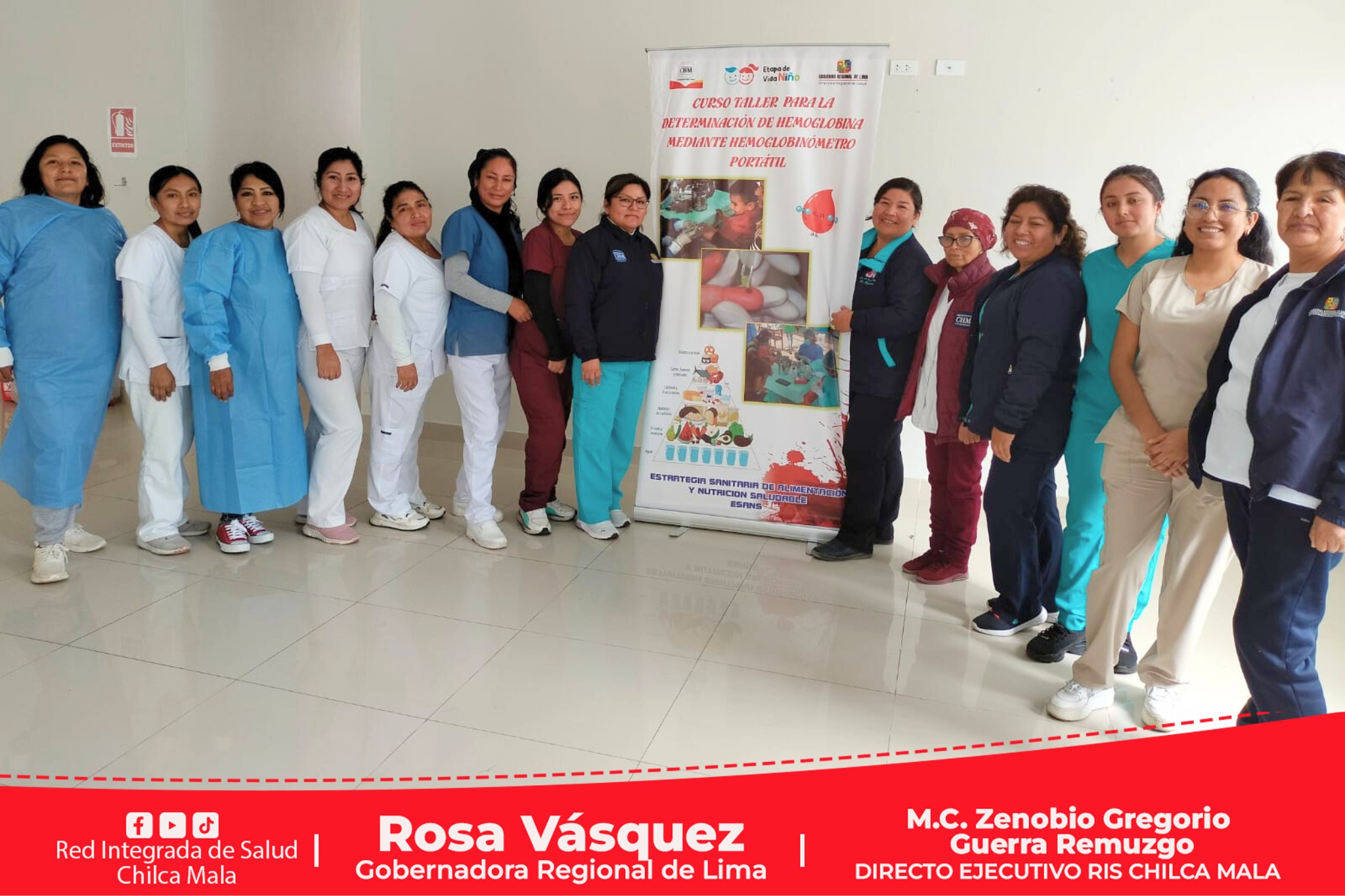 RIS Chilca Mala realiza IV Curso Taller en Determinación de Hemoglobina mediante Hemoglobinómetro Portátil.
