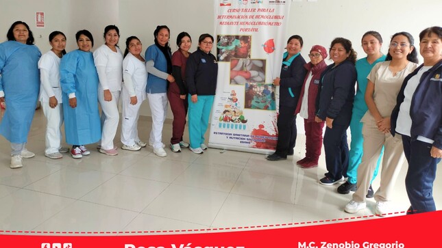 RIS Chilca Mala realiza IV Curso Taller en Determinación de Hemoglobina mediante Hemoglobinómetro Portátil.
