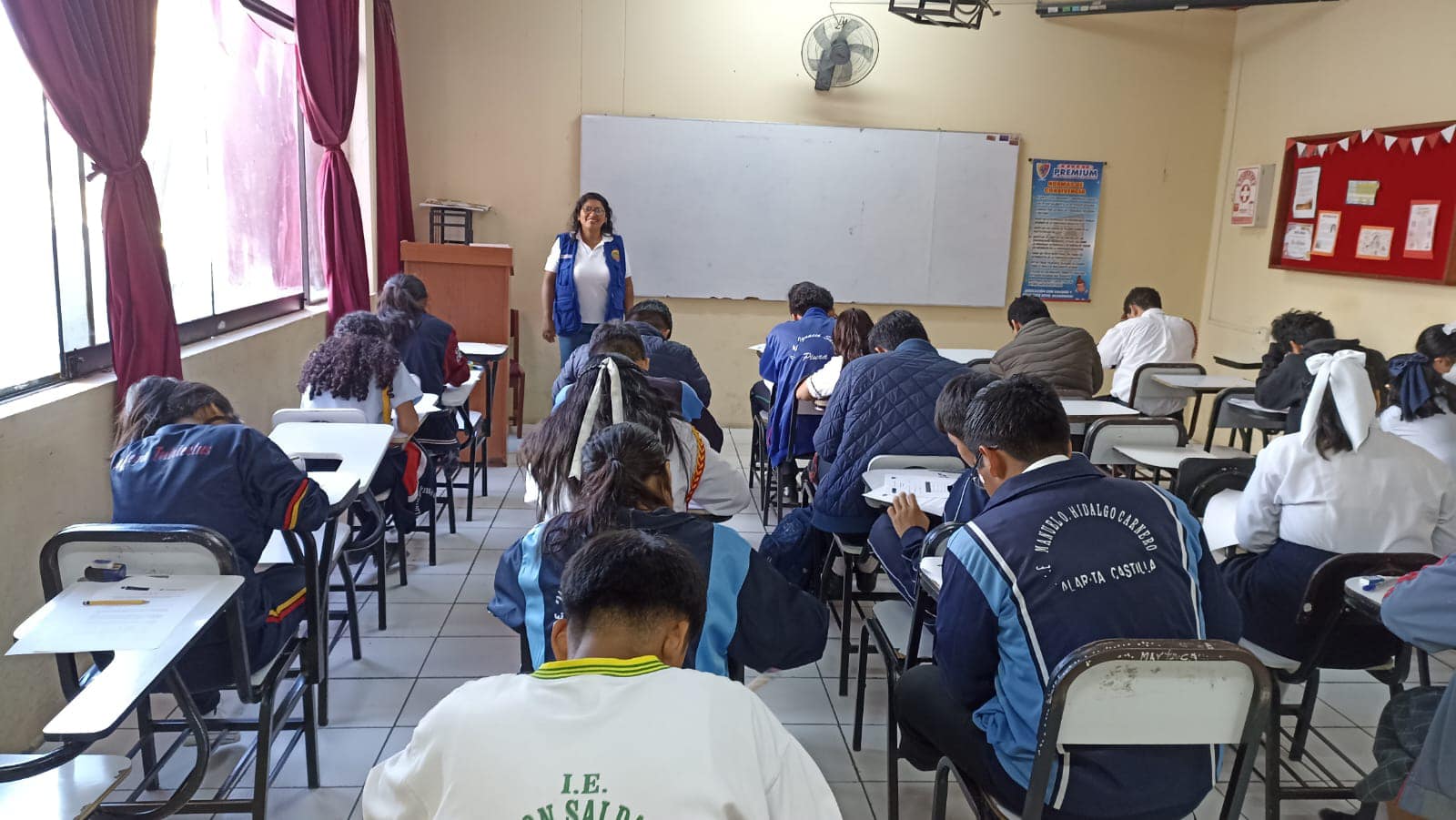 Aplicación de la prueba etapa UGEL de XX ONEM - Piura