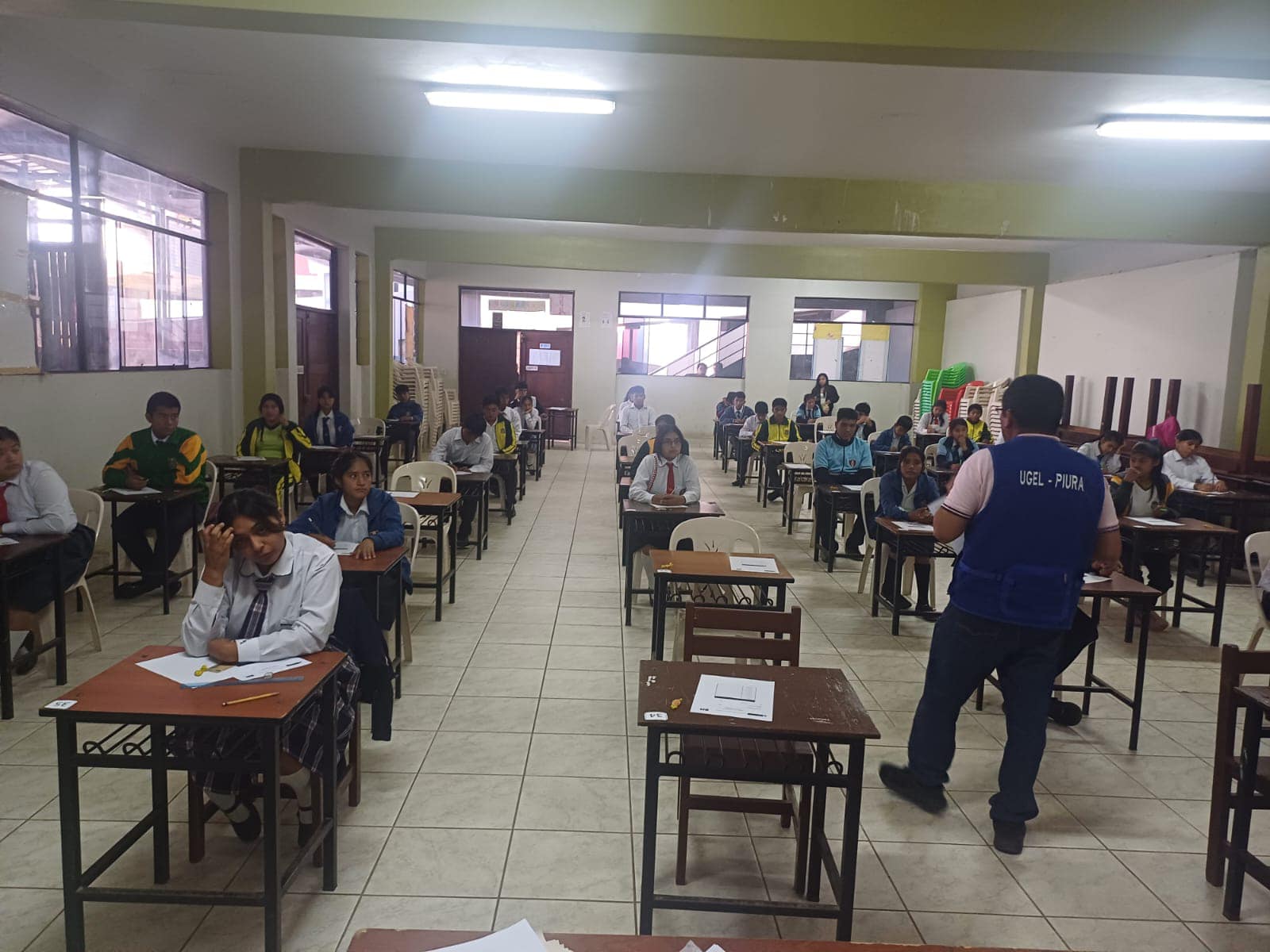 Aplicación de la prueba etapa UGEL de XX ONEM - Piura
