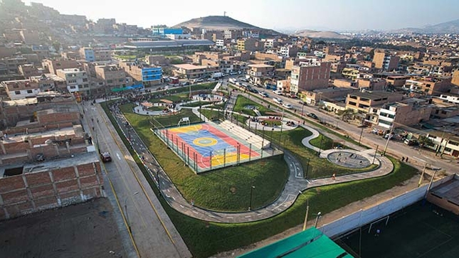 Nuevo parque 'Tupac' cuenta con más de 5 mil metros cuadrados 