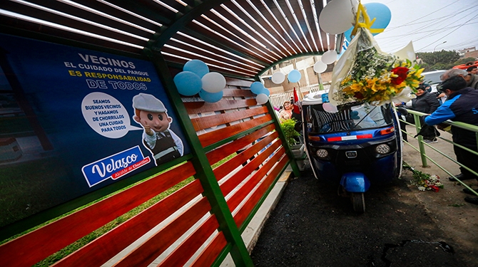Nuevo lugar cuenta con el primer paradero de mototaxis ecológico
