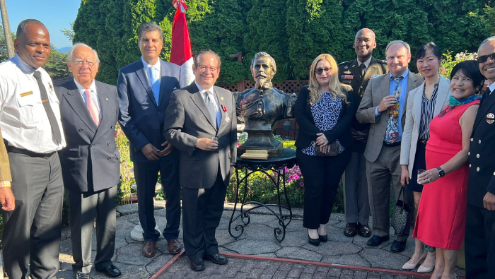 Consulado peruano en Seattle conmemora la figura de Bolognesi en ceremonia con el Ejército de los Estados Unidos