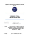 Vista preliminar de documento Informe Final CIAA-ACCID-002-2022, matrícula OB-2179, fecha 04.02.2022