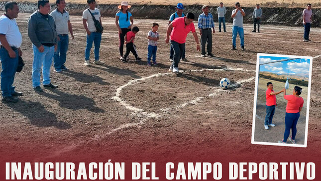 Entregó el campo deportivo