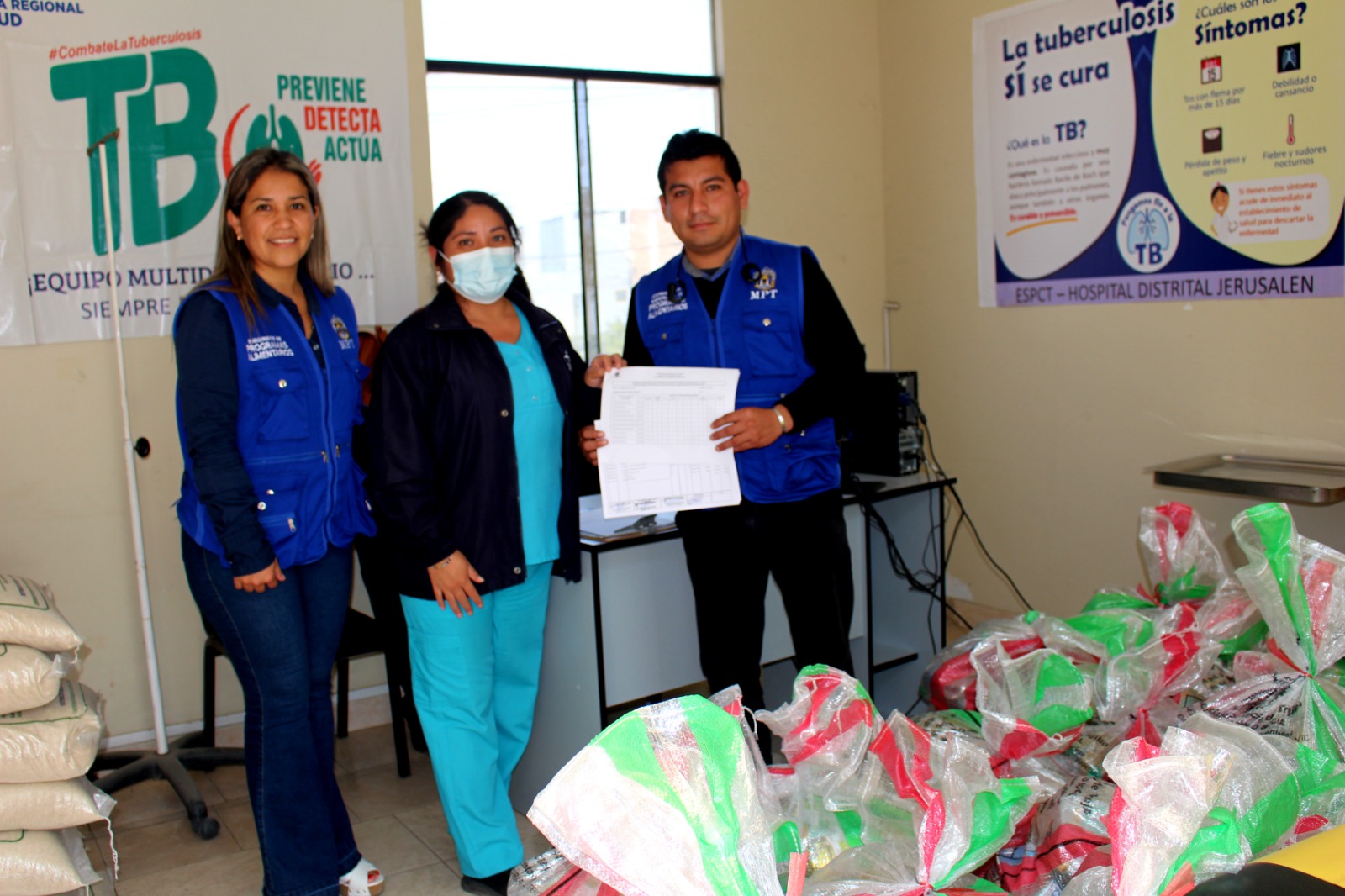 Municipalidad reparte cerca de 700 canastas con alimentos para pacientes con TBC