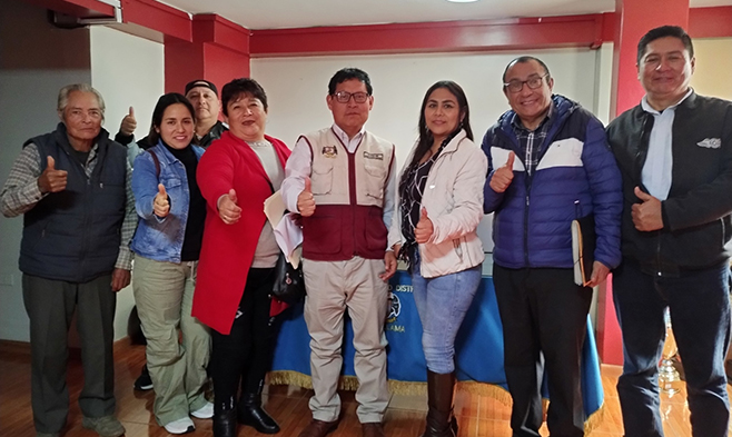Alcalde de Aucallama sostiene reunión de trabajo con dirigentes de Palpa