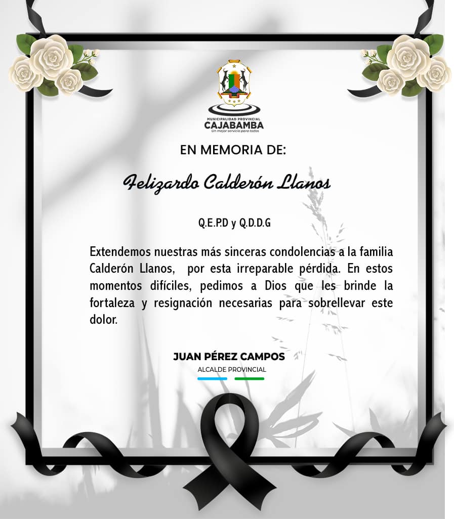 Nota de Pésame