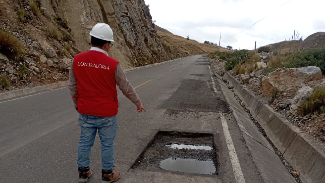 Pasco. - La Contraloría General alertó deficiencias en la ejecución del saldo y trabajos complementarios de la obra de mejoramiento de la carretera Yanahuanca – Cerro de Pasco, lo que genera el riesgo de afectar la transitabilidad, calidad y durabilidad de este proyecto valorizado en más de S/ 13.8 millones y que está a cargo del Gobierno Regional de Pasco.