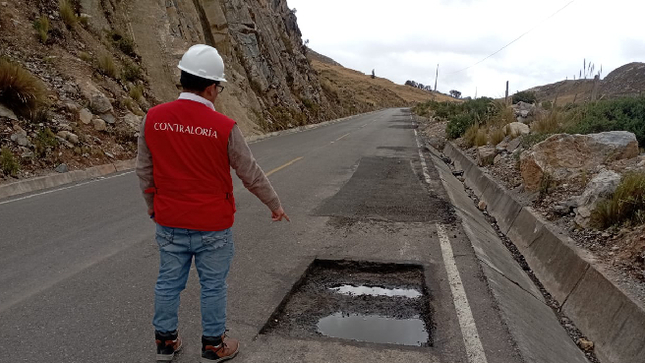 Pasco. - La Contraloría General alertó deficiencias en la ejecución del saldo y trabajos complementarios de la obra de mejoramiento de la carretera Yanahuanca – Cerro de Pasco, lo que genera el riesgo de afectar la transitabilidad, calidad y durabilidad de este proyecto valorizado en más de S/ 13.8 millones y que está a cargo del Gobierno Regional de Pasco.