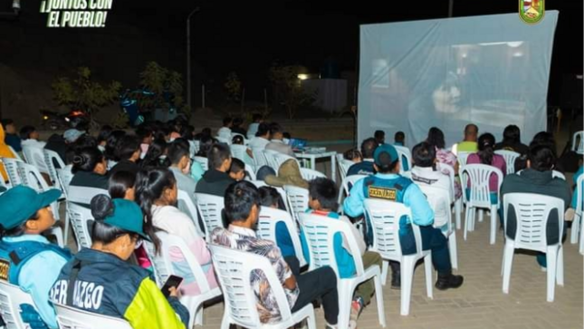 Foto Seguridad ciudadana realiza cine juvenil 