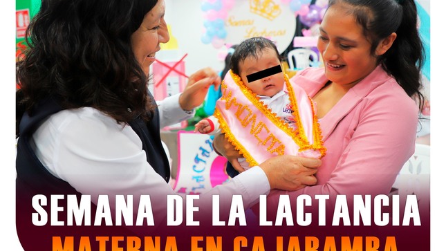 Semana de la lactancia materna en cajabamba