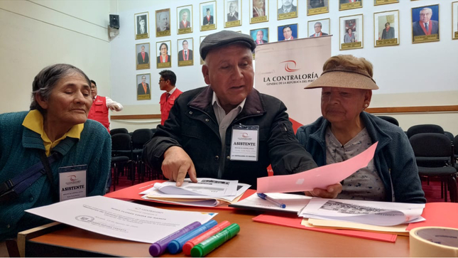 Áncash.- Con la participación de 17 adultos mayores, la Contraloría General realizó el taller denominado “Vigilancia Ciudadana” desarrollado en la ciudad de Huaraz. De esta manera, el máximo órgano de control gubernamental dio inicio al Programa de Mentores de Control Social (MCS) en la región Áncash.