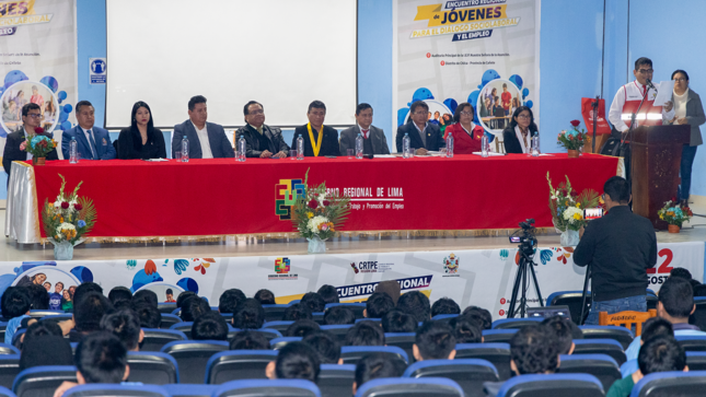 Chilca fue sede del ‘Encuentro Regional de jóvenes para el diálogo socio-laboral y el empleo 2024'.