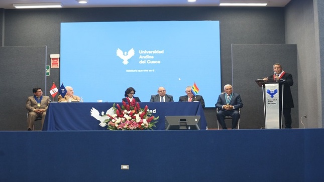 Presidente del TC Francisco Morales participó en la ceremonia de inauguración del VIII Congreso de Derecho Procesal Constitucional en el Cusco