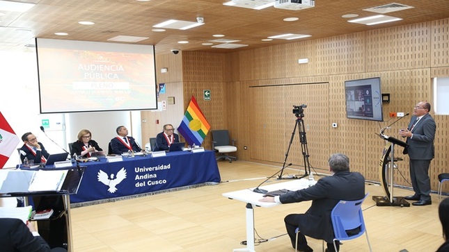 Tribunal Constitucional sesionó en audiencia pública en la ciudad del Cusco y dejó al voto diez causas