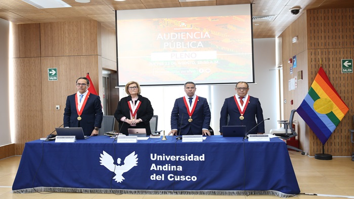 Tribunal Constitucional sesionó en audiencia pública en la ciudad del Cusco y dejó al voto diez causas