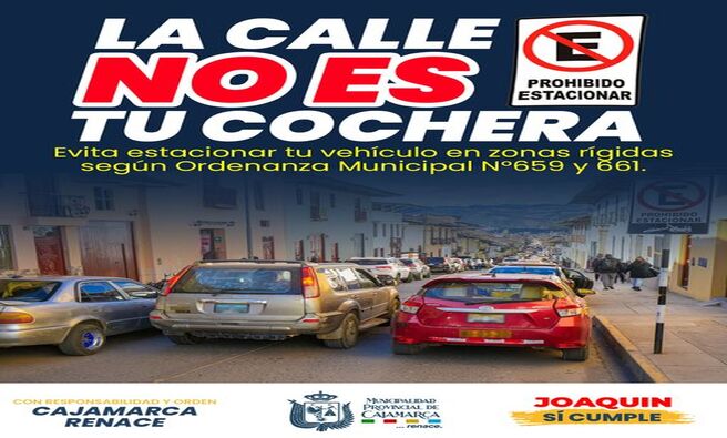 👉 Amigo conductor, respeta los espacios públicos. Evita estacionar tu vehículo en aceras peatonales, zonas rígidas y áreas prohibidas, conforme a las Ordenanzas N°659 y 661.
📢 Recuerda el incumplimiento de estas ordenanzas se considera una falta grave.
🚨Evita la infracción, el remolque y el internamiento de tu vehículo.