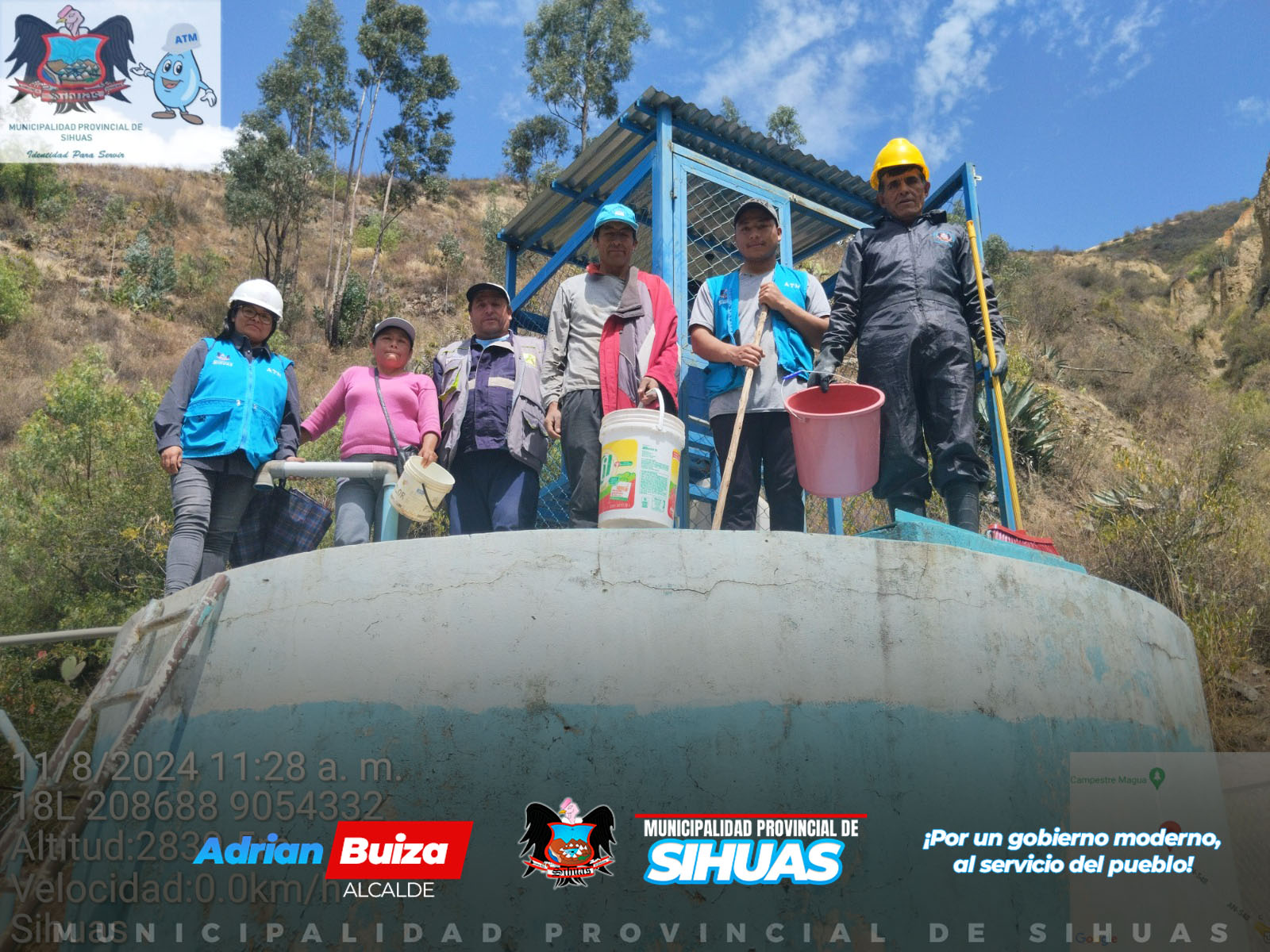 💠Desde la Oficina del Área Técnica Municipal (ATM), se realizó la inspección de la limpieza y desinfección llevada a cabo por los integrantes de las Juntas Administradoras de Servicios de Saneamiento (JASS) en los sistemas de agua para consumo humano en Mitobamba, Maraybamba Arriba, San Francisco, Usamasanga, Puyuguero y Pueblo Viejo.
Durante estas inspecciones, también se contó con la participación del Inspector Sanitario del Hospital de Apoyo Sihuas, quien colaboró en la supervisión de este importante proceso.
¡Seguimos trabajando para el bienestar y la calidad de vida de la población provincia!