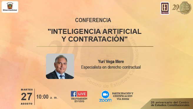 Tribunal Constitucional organiza conferencia virtual sobre "Inteligencia artificial y contratación"
