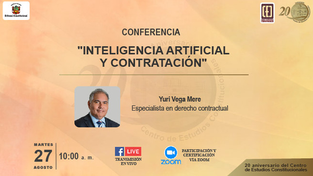Tribunal Constitucional organiza conferencia virtual sobre "Inteligencia artificial y contratación"