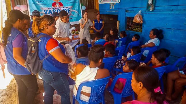 Programa Vaso de Leche realizó una sesión demostrativa en el Caserío Cabo López, con la finalidad de brindar información y orientación.