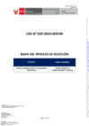 Vista preliminar de documento BASES  - Convocatoria CAS 19–2024–SERVIR