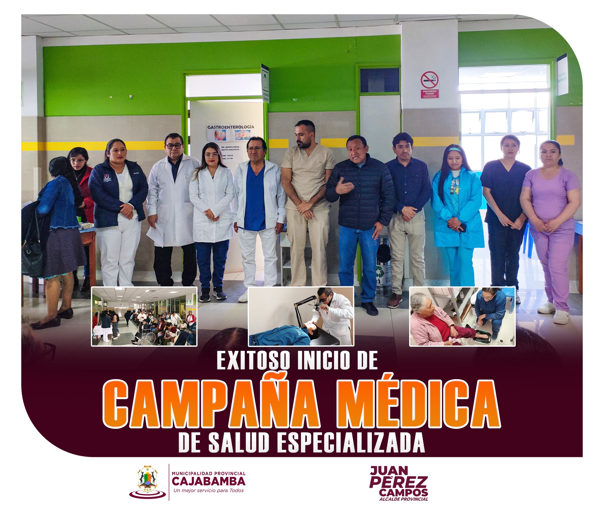 Exitoso inicio de campaña médica de salud especializada
