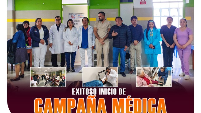 Exitoso inicio de campaña médica de salud especializada