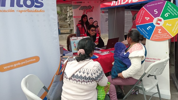 Usuarias en feria