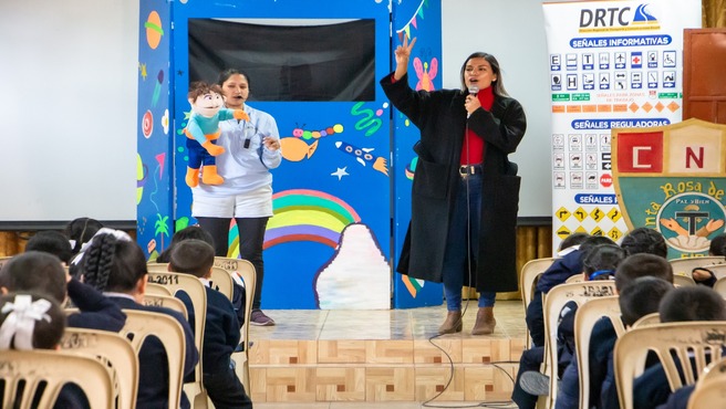 DRTC continúa impulsando la educación y seguridad en colegios de nuestra región