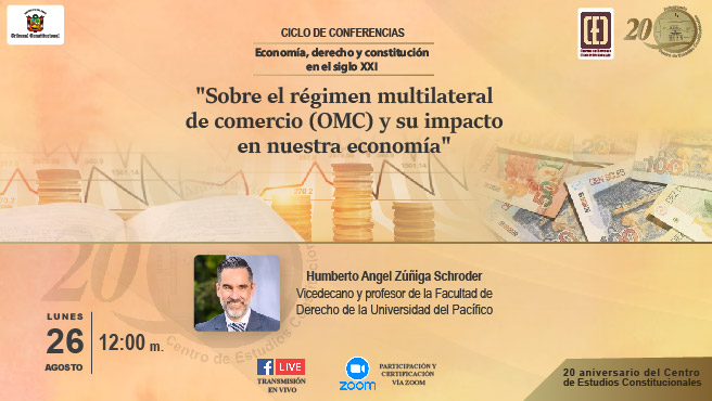Del 26 al 29 de agosto se realizará el Ciclo de Conferencias "Economía, derecho y constitución en el siglo XXI" organizado por el CEC del TC