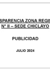Vista preliminar de documento Publicidad julio 2024 - Sunarp Zona Registral N.° II Sede Chiclayo