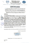 Vista preliminar de documento Certificado buenas Prácticas de Almacenamiento DROGUERIA MIA MEDICAL