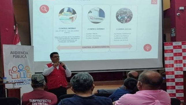 San Martín.- Este miércoles 28 de agosto, los ciudadanos y representantes de la sociedad civil de la provincia de Moyobamba podrán participar en la Audiencia Pública presencial “La Contraloría te escucha”, evento que tendrá lugar en el auditorio del Colegio de Ingenieros del Perú con sede en la capital de la región.