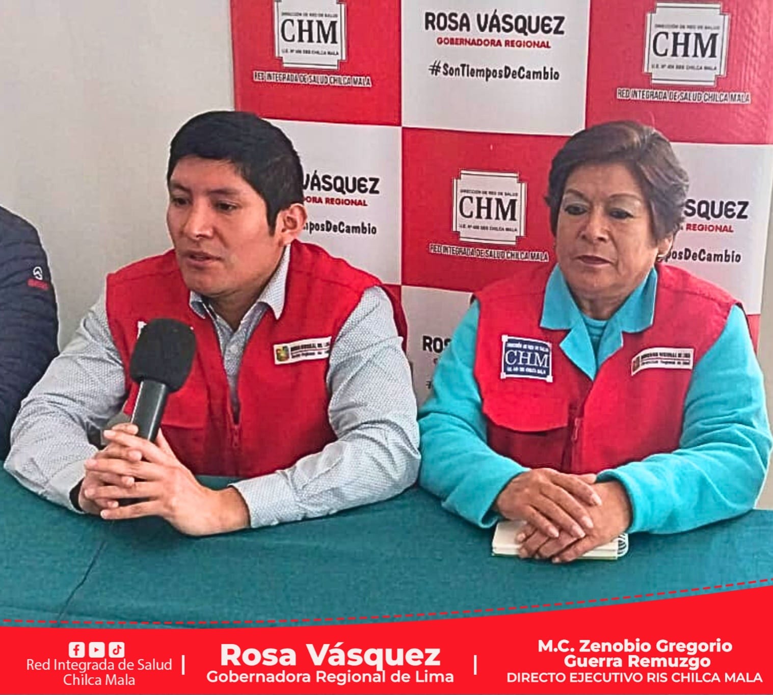 RIS Chilca Mala participa de conferencia de prensa.