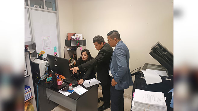 UETI Penal del Poder Judicial realiza visita de monitoreo a la Corte Superior del Callao para evaluar el estado situacional de la reforma penal en este Distrito Judicial.