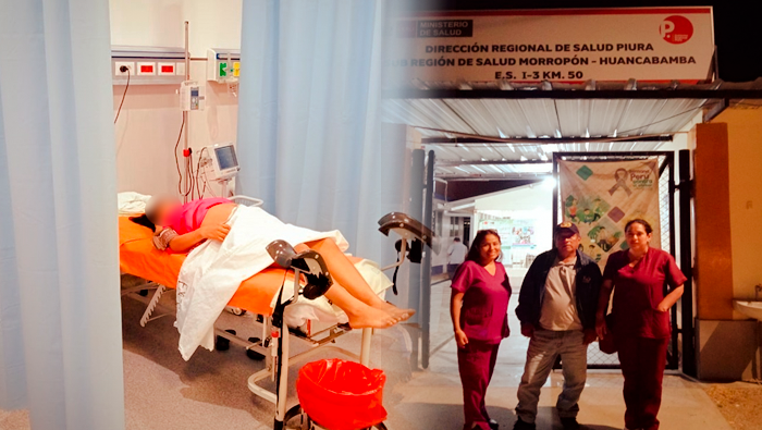 Tras la evaluación de la paciente, luego del traslado hacia el Hospital de Chulucanas, se constató que se encontraba en la semana 36 de embarazo y presentaba una fuerte infección urinaria, secreción aumentada de proteínas en la orina,
