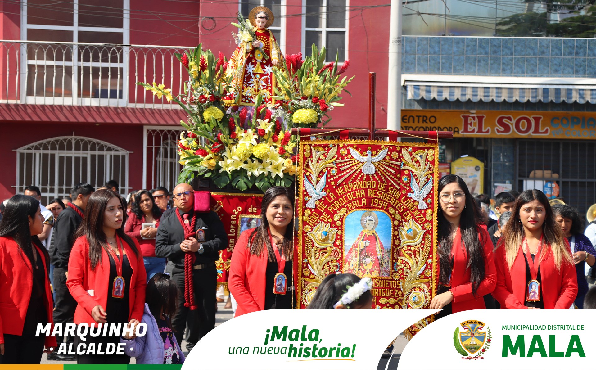 Recibiendo a la Comisi贸n de Fiesta 2024 la Octava de San Lorenzo