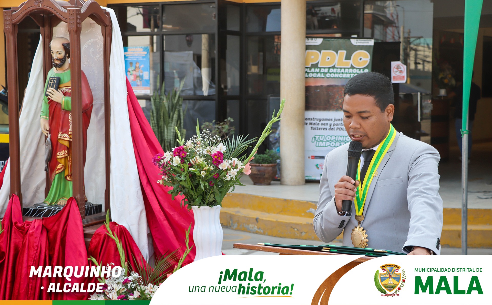 Recibiendo a la Comisi贸n de Fiesta 2024 la Octava de San Lorenzo