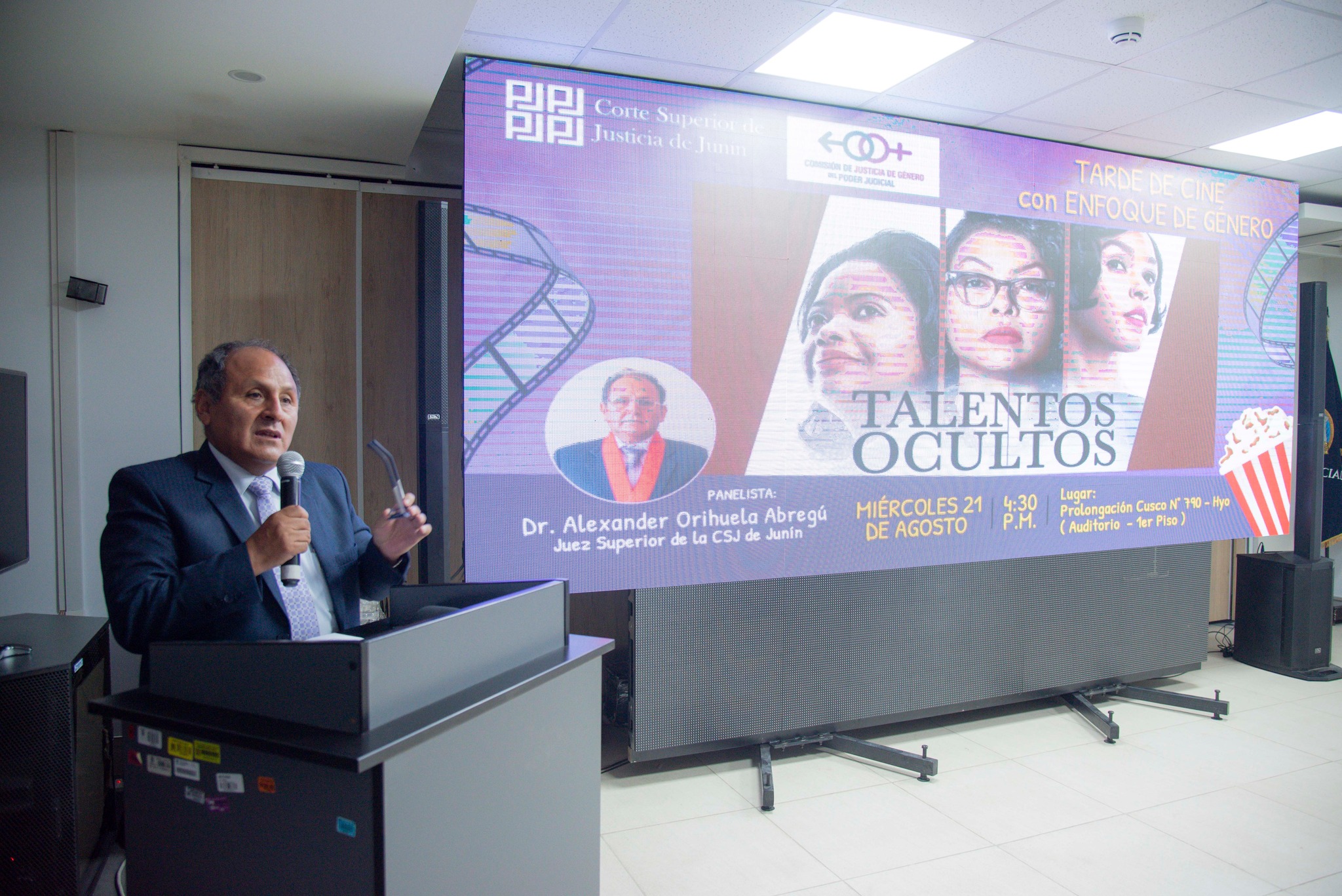Tardes de cine con enfoque de género, en la Corte de Junín